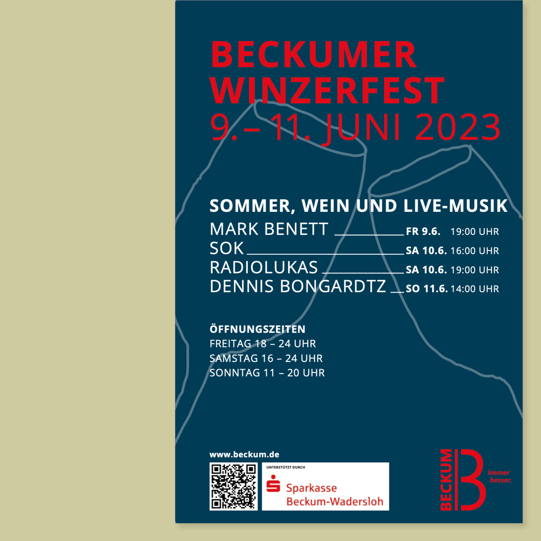 Stadt Beckum: Plakat „Winzerfest“