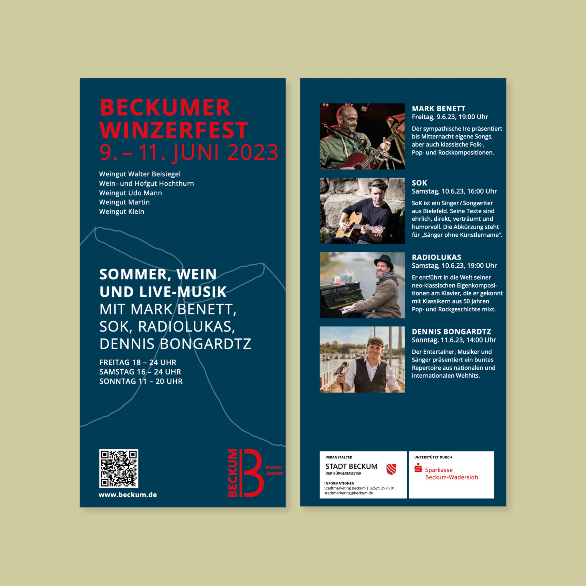 Stadt Beckum: Flyer „Winzerfest“