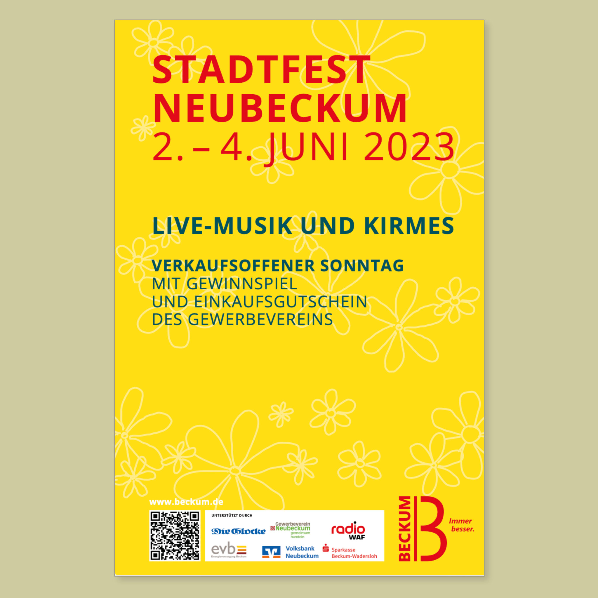 Stadt Beckum: Plakat „Stadtfest“